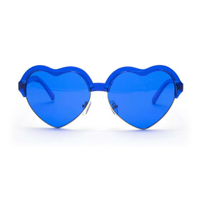 Μπλε ελαφριά Eyeglasses πλαισίων μετάλλων γυαλιών θεραπείας πλαισίων καρδιών με την απόχρωση
