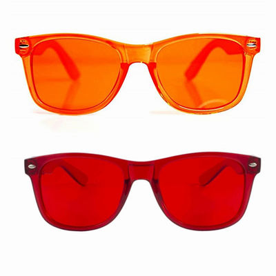 Σκληρά πλαστικά γυαλιά θεραπείας χρώματος φακών πλαισίων χρωματισμένα γυαλιά ηλίου