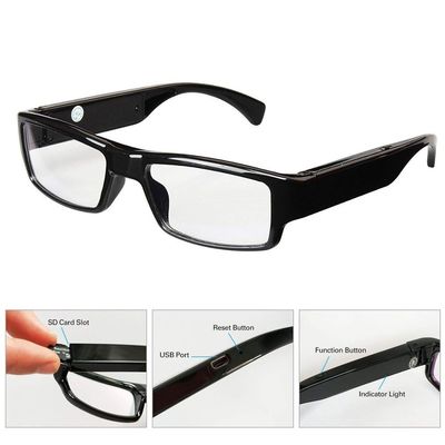 ΚΑΜΙΑ Eyeglasses TF βιντεοκάμερων τρυπών φορητή αόρατη DVR κάρτα