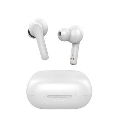 Ακουστικό Bluetooth 5,0 TWS ραδιόφωνο ακουστικών για το αθλητικό λευκό