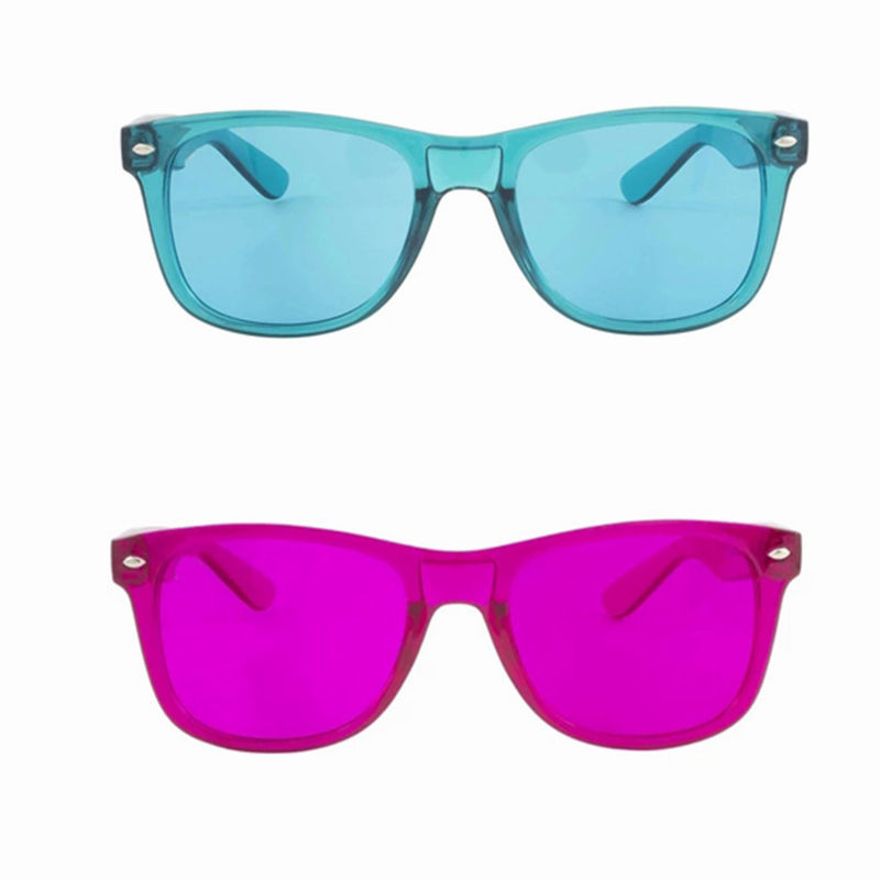 Το υπέρ σύνολο ύφους γυαλιών θεραπείας χρώματος 10 χρωμάτων, χρωματισμένη διάθεση χαλαρώνει τα γυαλιά ηλίου