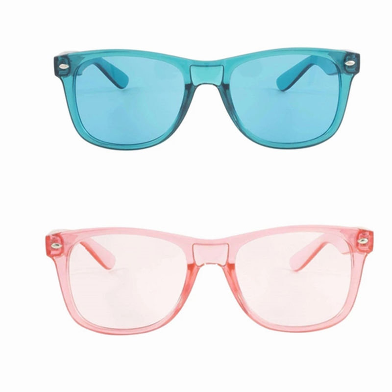 Η διάθεση χαλαρώνει χρωματισμένο ήλιο Glassess φακών θεραπείας χρώματος το γυαλιά για τους άνδρες γυναικών για άνδρες και για γυναίκες