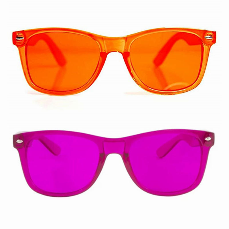 Σκληρά πλαστικά γυαλιά θεραπείας χρώματος φακών πλαισίων χρωματισμένα γυαλιά ηλίου